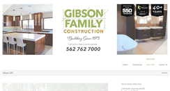 Desktop Screenshot of gibsonfamilyconstruction.com