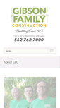 Mobile Screenshot of gibsonfamilyconstruction.com